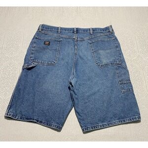 Wrangler Mens Vintage 90s Carpenter Denim Shorts Blue 38 Medium Wash